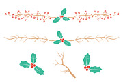 Cherry Bomb Christmas Holly, an Illustration by Amanda Ilkov (Thumbnail 4 of 5)