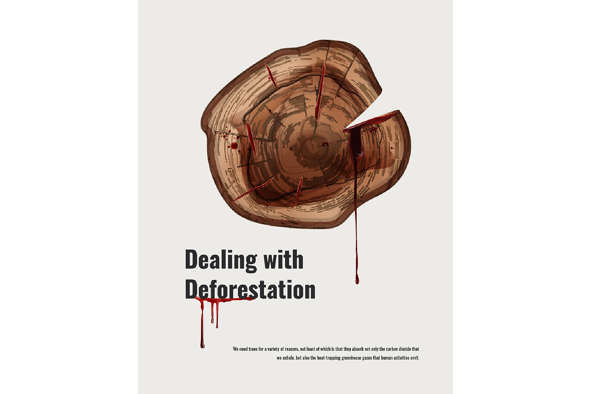 Vector Realistic Deforestation Set, an Animal Illustration by Zonda (Photo 9 of 12)