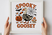 Spooky Goosey Halloween PNG, a Graphic by olgasallom (Thumbnail 2 of 3)