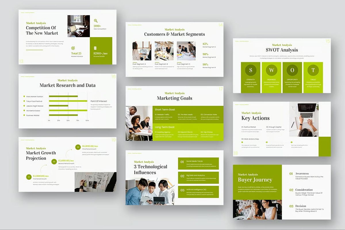 Marketing Business Google Slides, a Presentation Template by Fit-tee (Photo 3 of 11)
