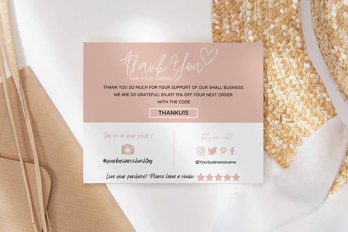 Thank You Card Template Bundle Canva, a Templates & Theme by Mrxking (Photo 7 of 23)