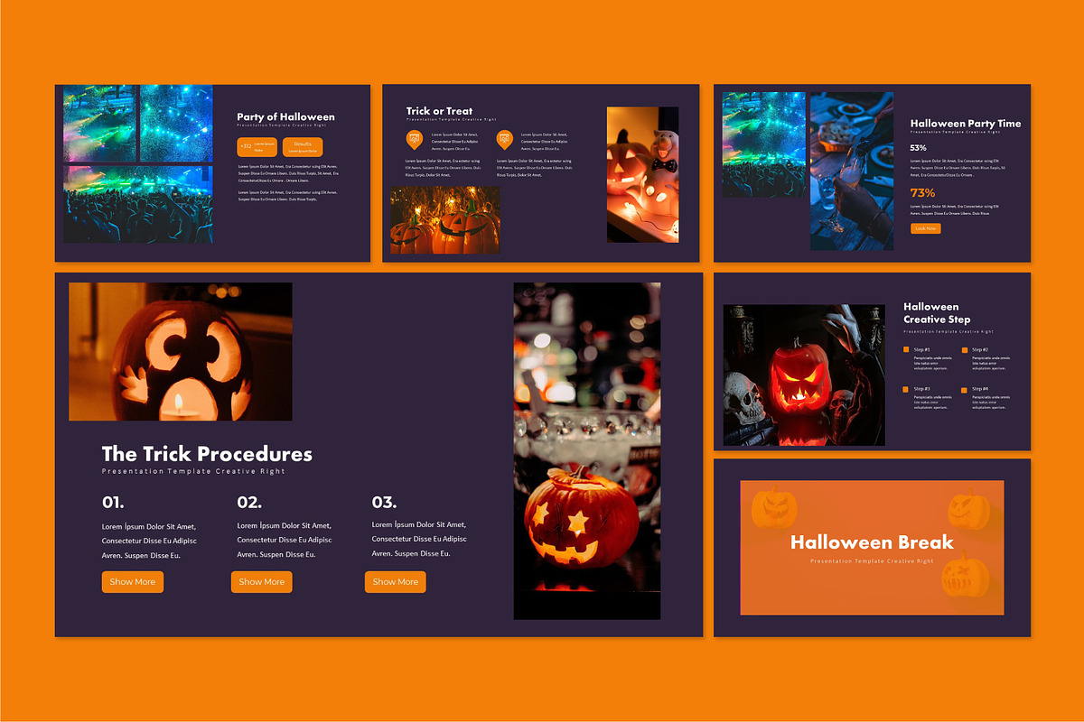 Halloween Creative Party Powerpoint, a Presentation Template by Fortyone (Photo 4 of 6)
