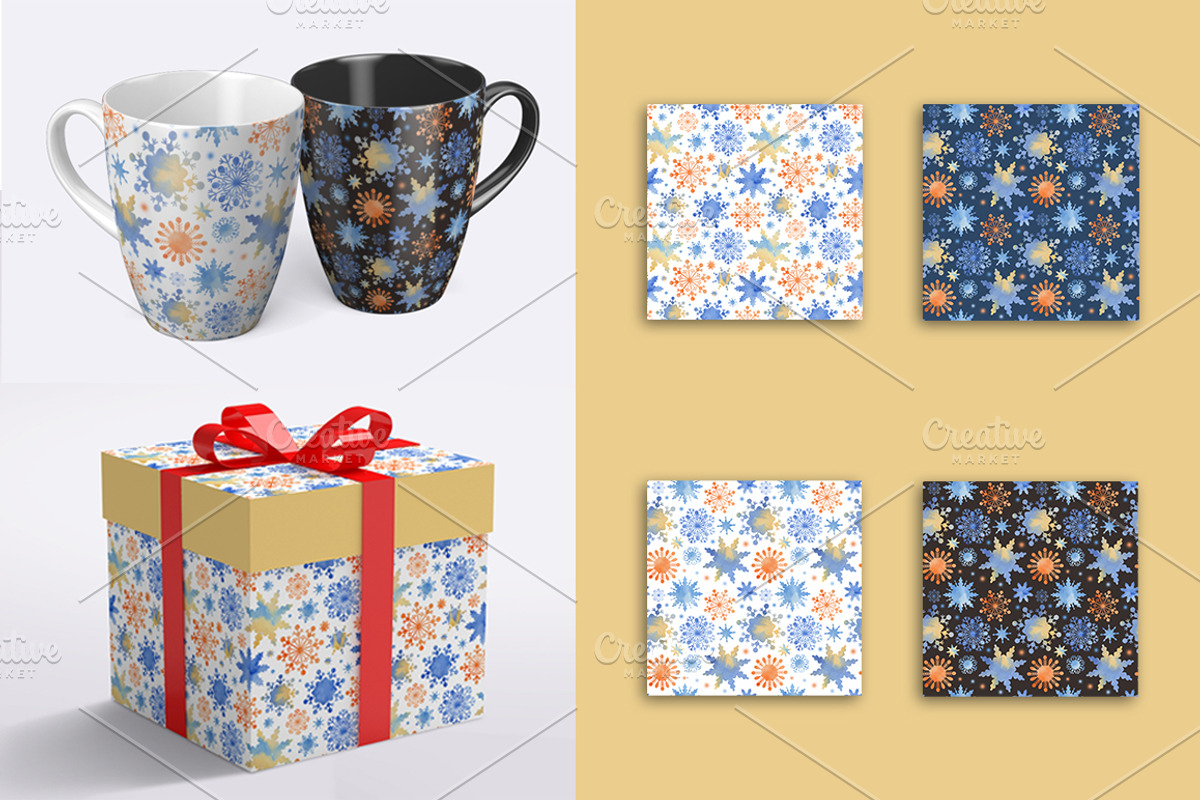 Christmas fantasy. Set snowflakes2, a Decorative Illustration by BrushArtDesigns (Photo 9 of 9)
