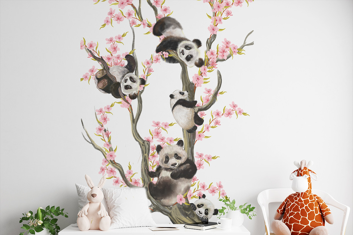 Panda clipart, PNG Amimals, an Animal Illustration by MitrushovaArt (Photo 4 of 8)