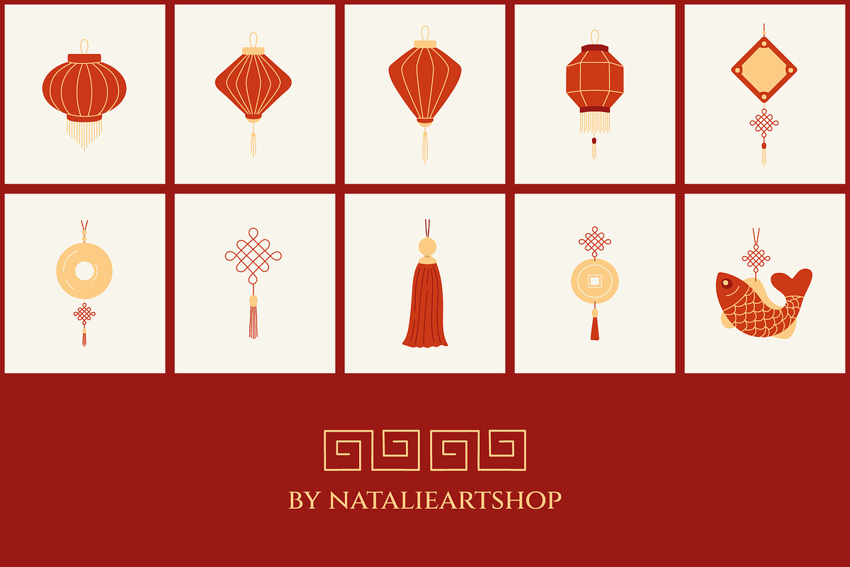 Lunar New Year collection, an Object Graphic by NatalieArtShop (Photo 11 of 12)