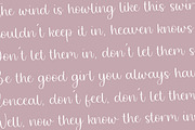 Twirly Ballerina Handwritten Font, a Script Font by Balpirick Studio (Thumbnail 5 of 7)