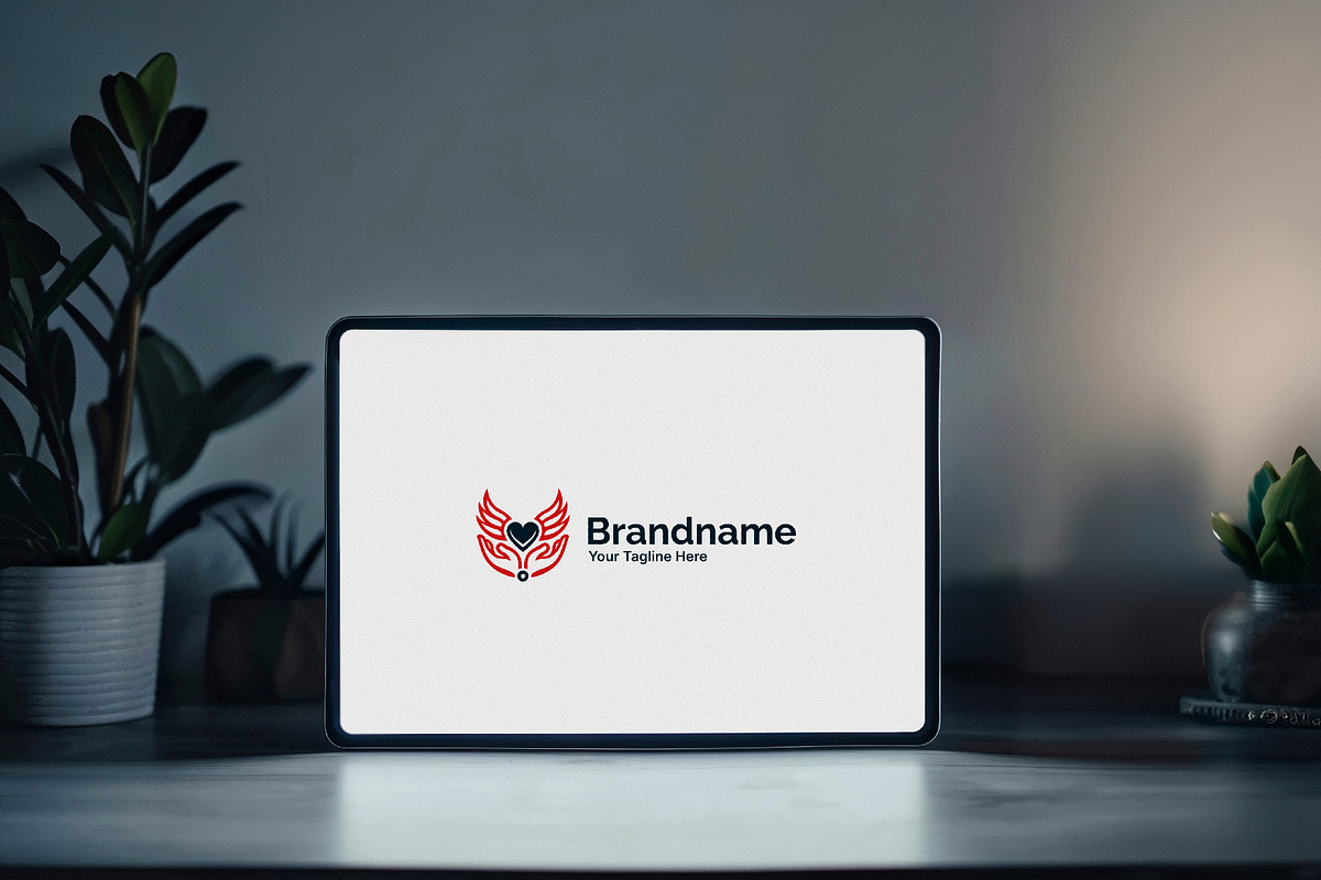 Heart & Wings Logo Design Template preview 5