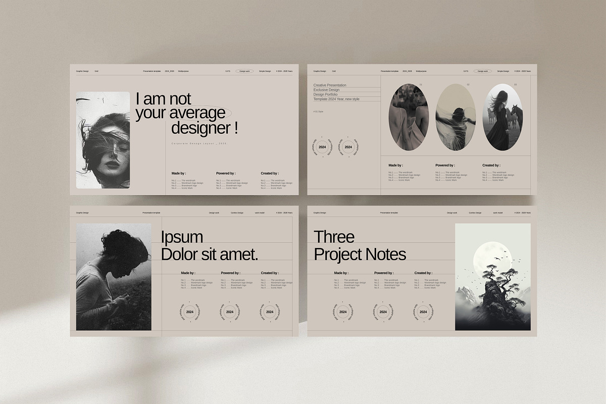 Portfolio Template Design Layout, a Presentation Template by Work_Stock (Photo 7 of 7)