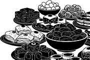 50 Ramadan Iftar Silhouette Bundle, an Illustration by Gfx_Store (Thumbnail 34 of 49)