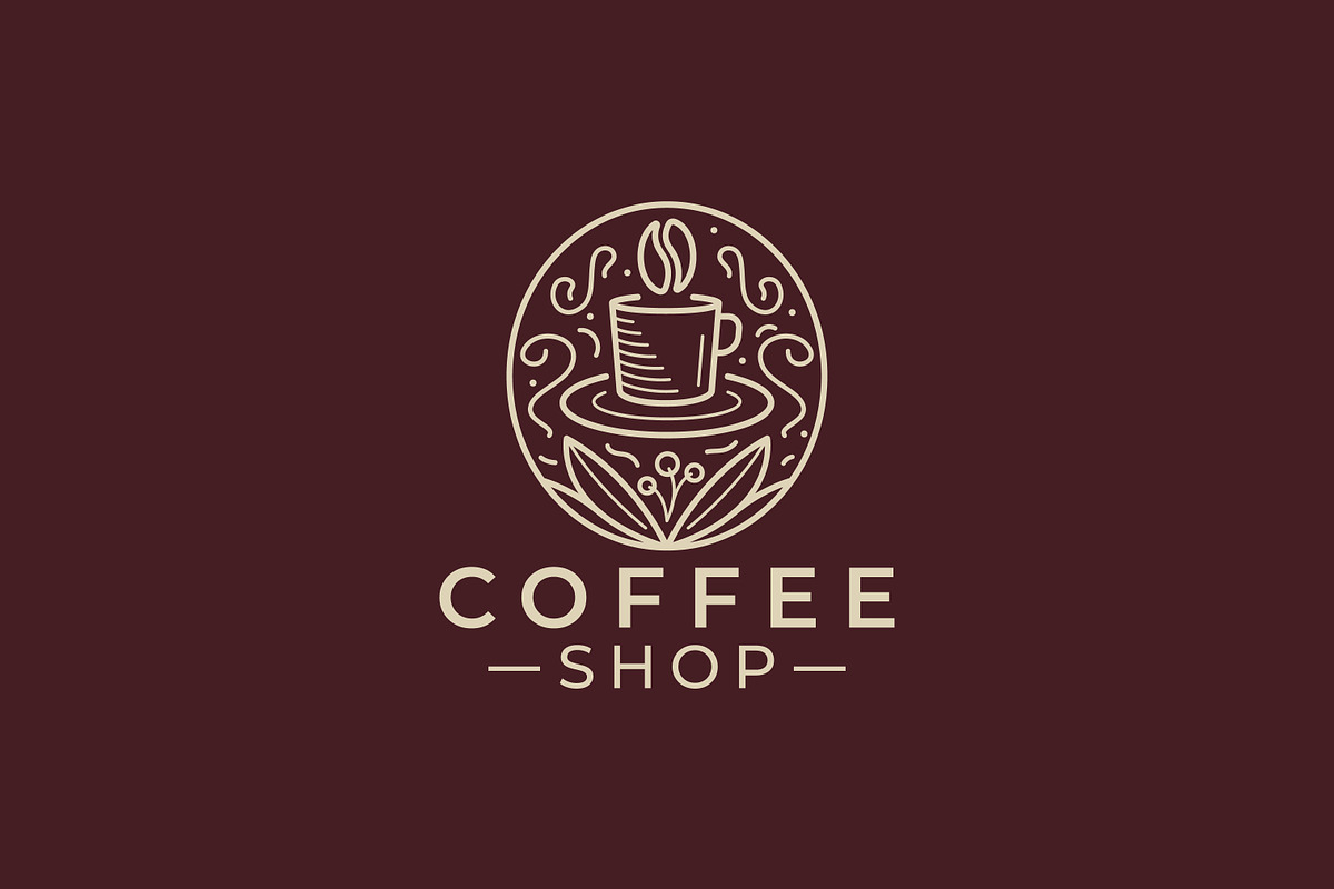 Logo Elegant Bean Coffee Cup, a Branding & Logo Template by Signatoro (Photo 2 of 3)