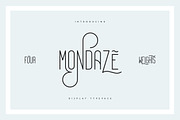 Mondaze Typeface - 4 Weights, a Font by VP Fonts (Thumbnail 1 of 11)
