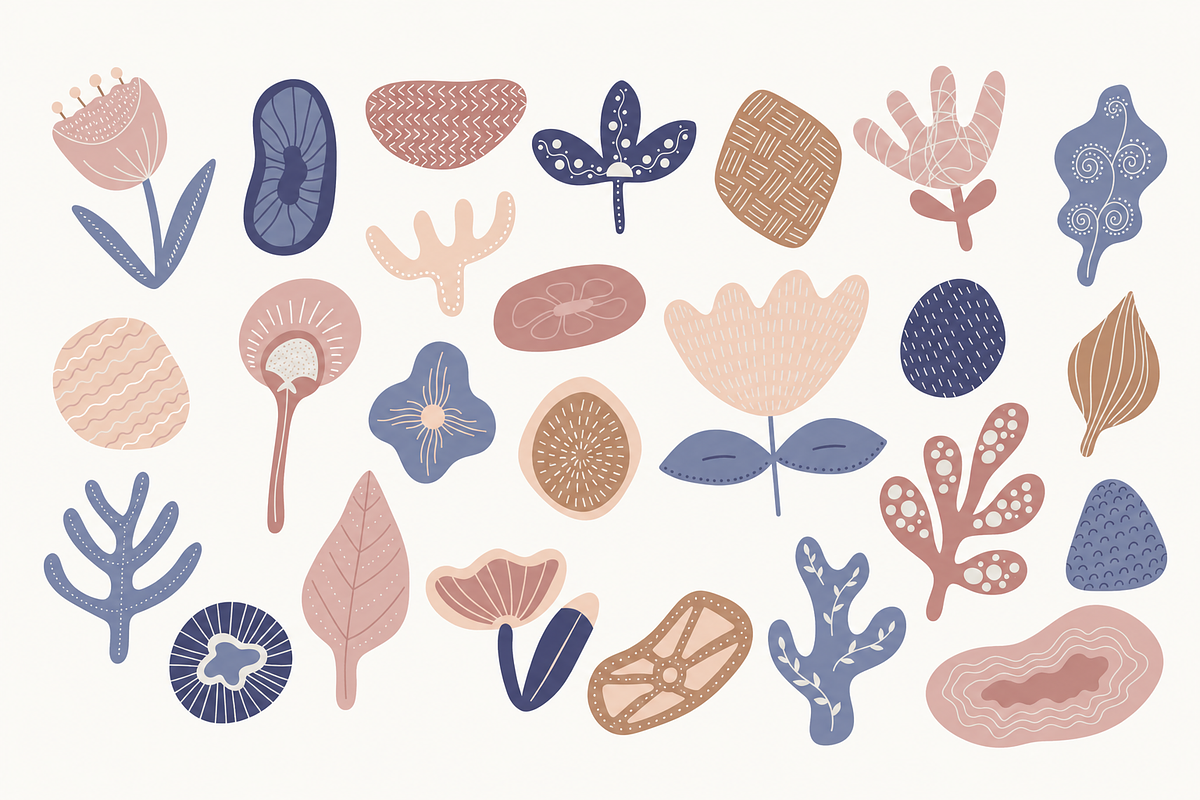 Boho Folk Floral Clipart, a Decorative Illustration by Anna Studio (Photo 9 of 12)
