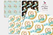 Little Angel Seamless Paper Pack 001, a Pattern Graphic by Drawberx (Thumbnail 4 of 10)