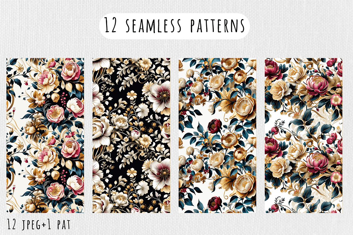 Royal Garden - Floral Patterns, a Pattern Graphic by Art Sproot (Photo 5 of 9)