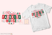 Christmas Nurse Svg Santa's Favorite, a Graphic by mh_arif (Thumbnail 2 of 3)