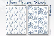 Festive Christmas patterns, a Decorative Illustration by LanaDzi (Thumbnail 13 of 25)