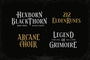 Crown Grimward Gothic Display Font, a Serif Font by Letterhend Studio (Thumbnail 3 of 10)