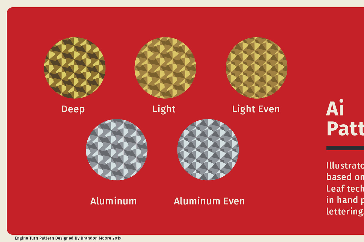 Engine Turn Pattern & Graphic Style, a Pattern Graphic by Brandon Moore (Photo 2 of 4)