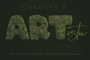 Grass Bold - 3D Lettering