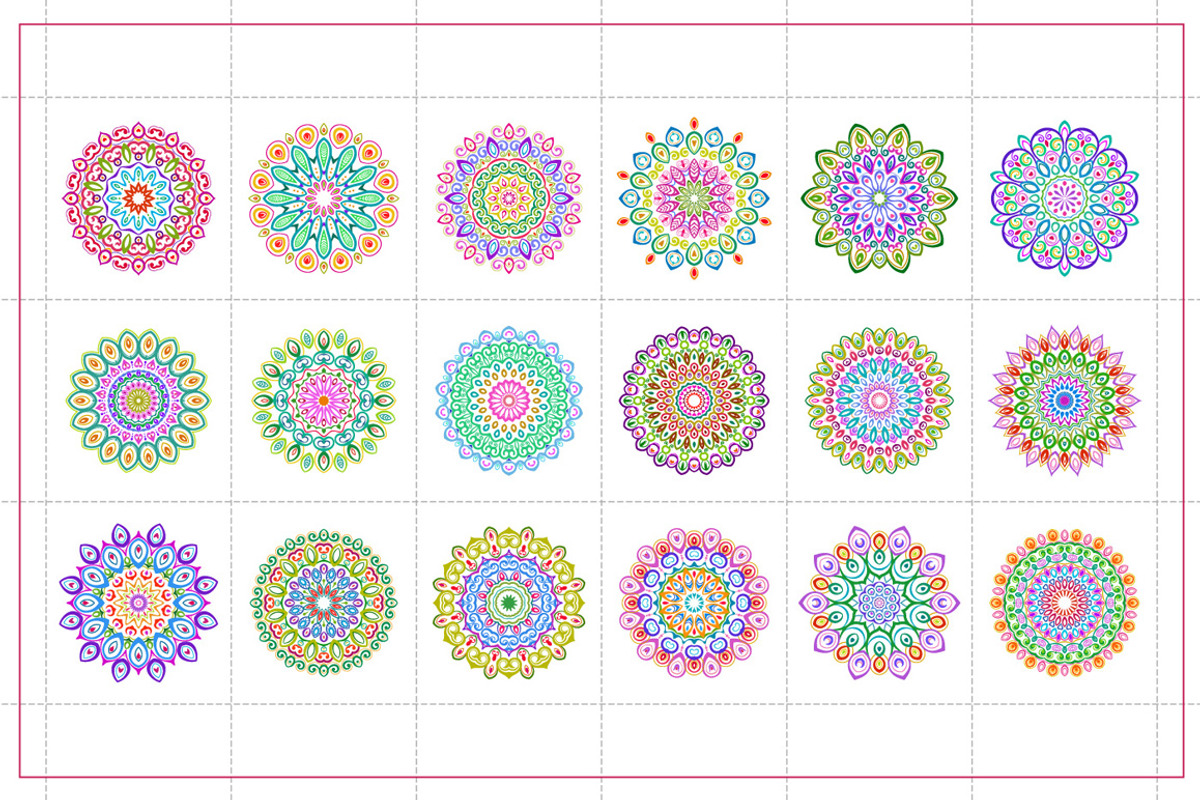 Colorful Mandala, a Decorative Illustration by 611 Studio (Photo 3 of 4)