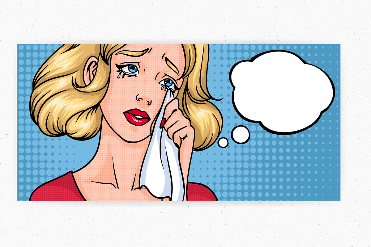 Crying woman face, a Person Illustration by Good Studio (Photo 3 of 3)