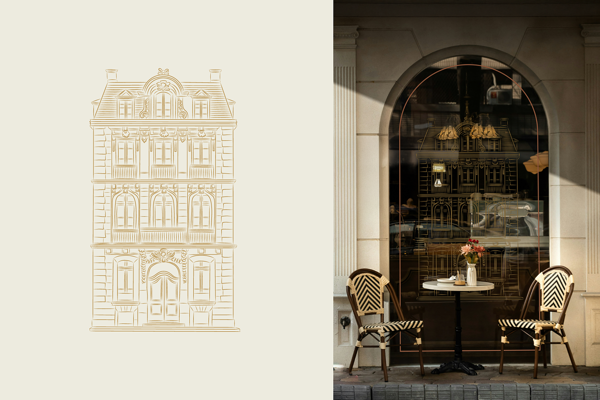 Hand drawn Vintage Houses, a Decorative Illustration by dariikos (Photo 6 of 13)