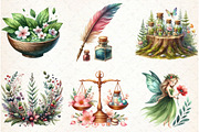 Fairy Apothecary Watercolor Clipart, an Illustration by Libby Wishes (Thumbnail 5 of 7)