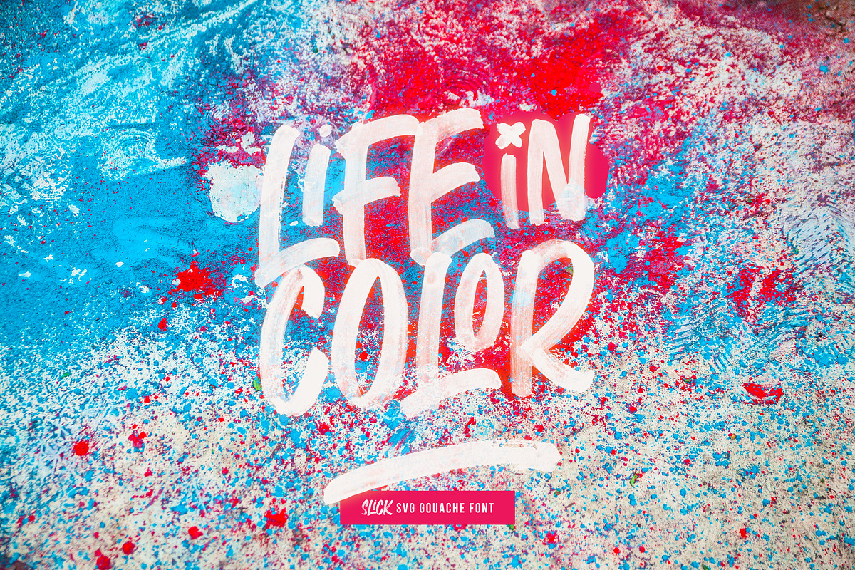 Slick SVG Brush Font + Extras, a Handwritten Font by The Paper Town (Photo 10 of 14)