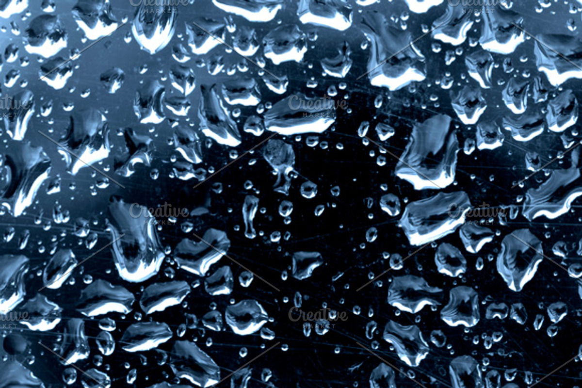 10 Water Drops Textures preview 4