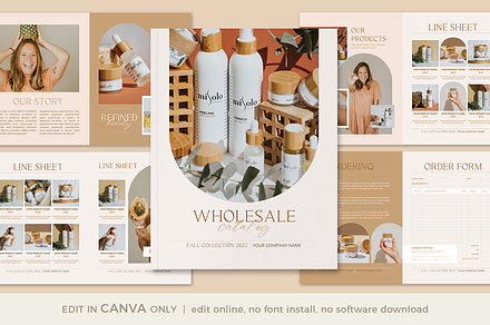 Wholesale Catalog Template CANVA, a Magazine Template by Digiluxe