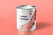 Paint Bucket Mock-up, a Product Mockup by zippypixelstudio (Thumbnail 12 of 12)