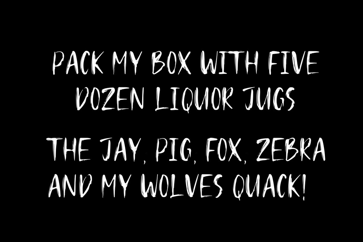 HUGOS- BRUSH FONT preview 3