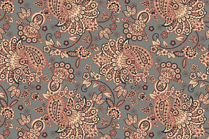 4 Paisley Seamless Patterns