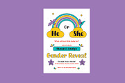 Gender Reveal Invitation Colorful, an Invitation Template by Neermana (Thumbnail 2 of 4)