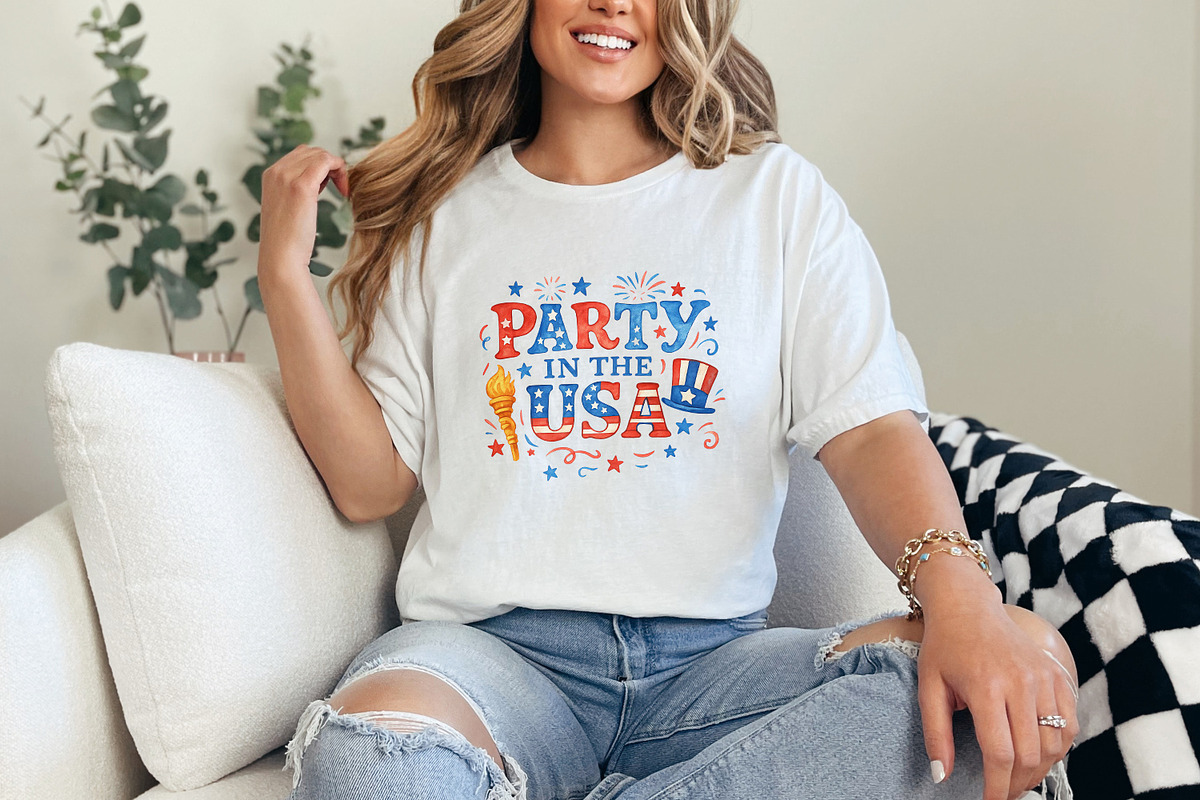 Retro 4th of July Sublimation, an Illustration by SharpMarketplace (Photo 6 of 9)