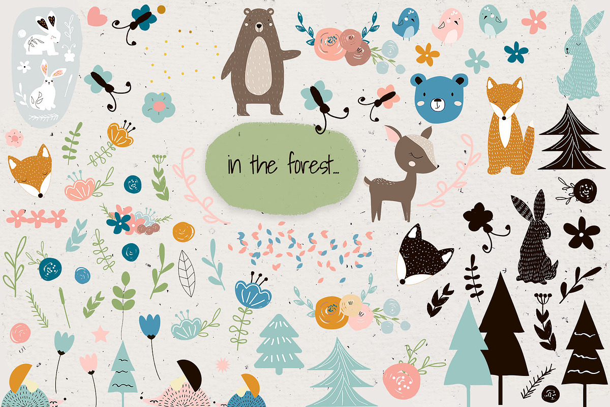 Funny forest, an Animal Illustration by Viktoria Siarova (Photo 2 of 6)