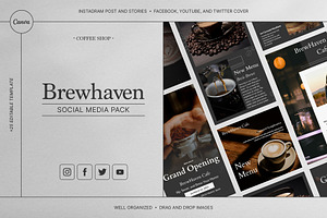 Brewhaven | Coffee Social Media Kit