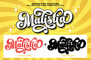 Malistia (Regular + Exrude), a Script Font by IM Studio (Thumbnail 2 of 7)