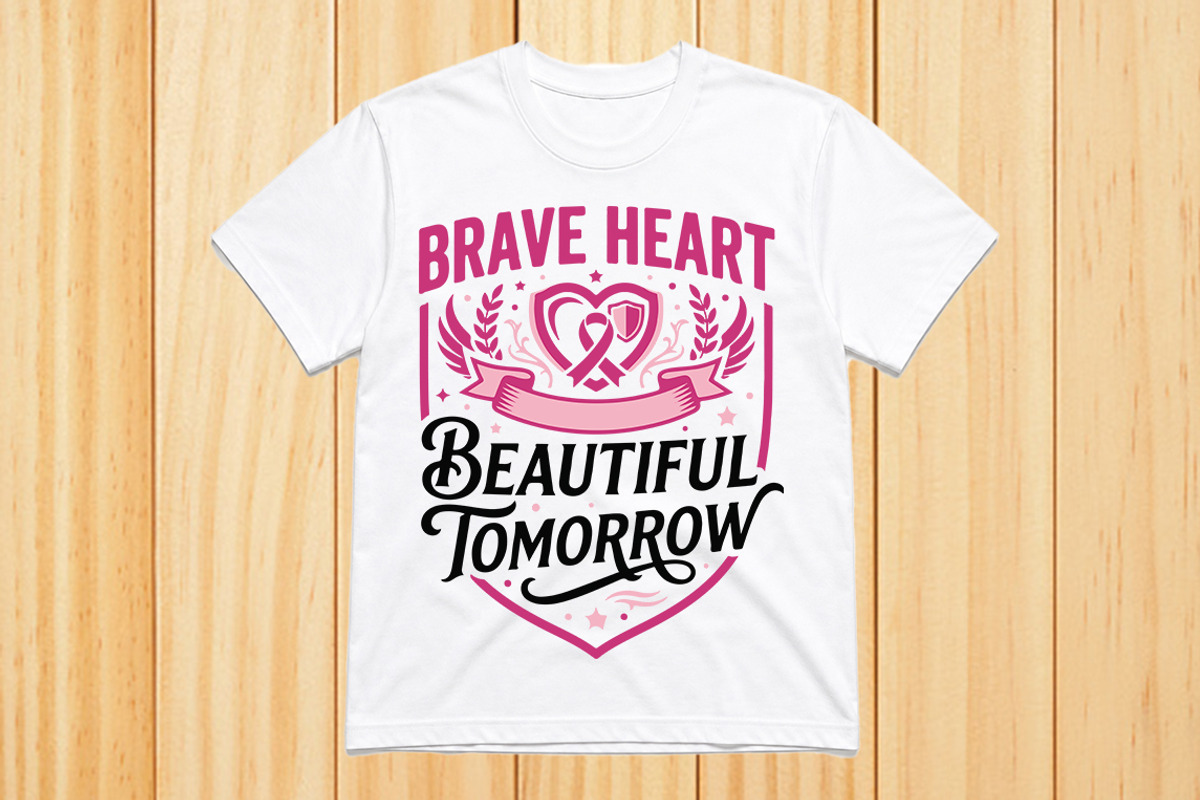 Breast cancer awareness T-shirt, an Object Graphic by hafijul (Photo 1 of 3)