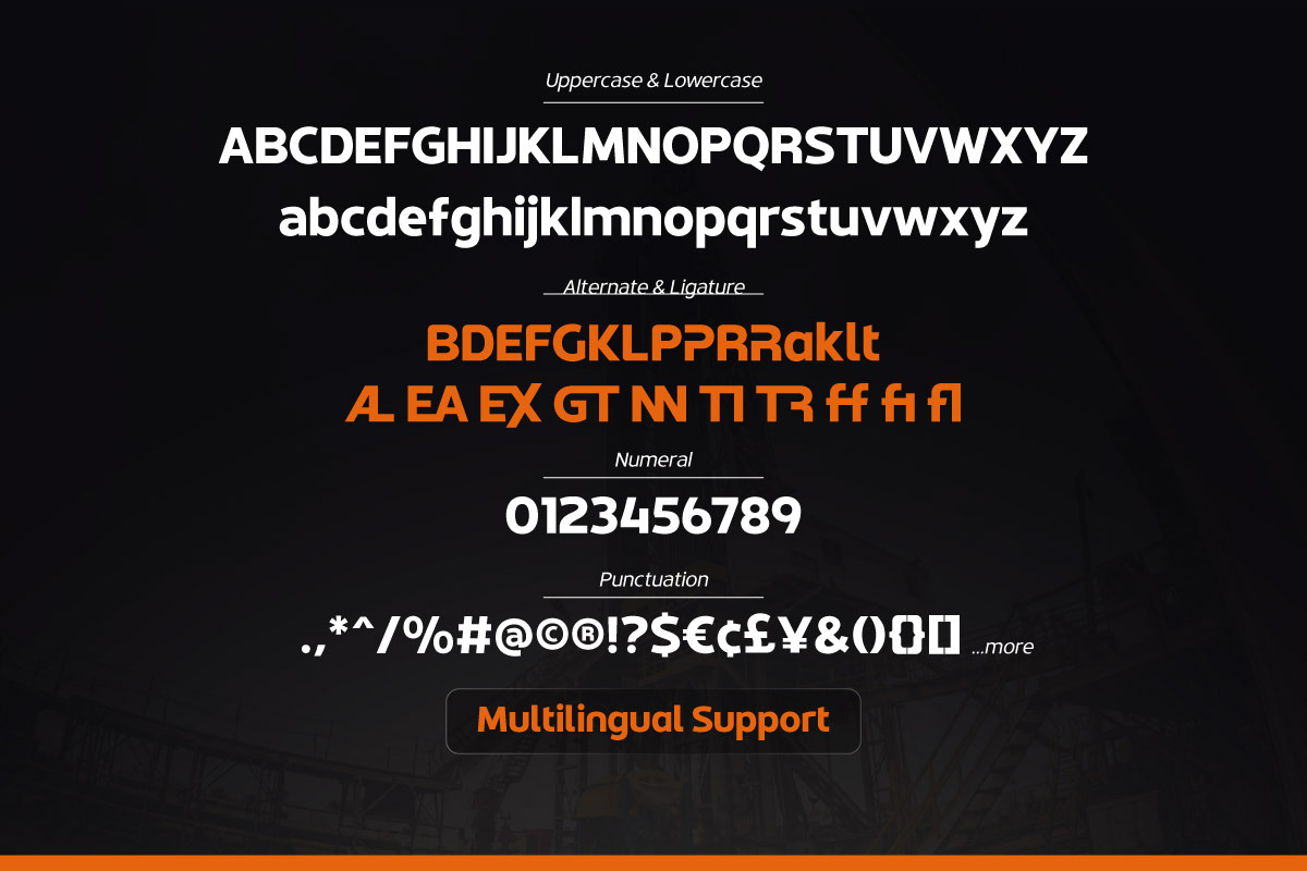 PetrumEX Sans for Oil & Gas Industry, a Sans Serif Font by productype1 (Photo 11 of 12)