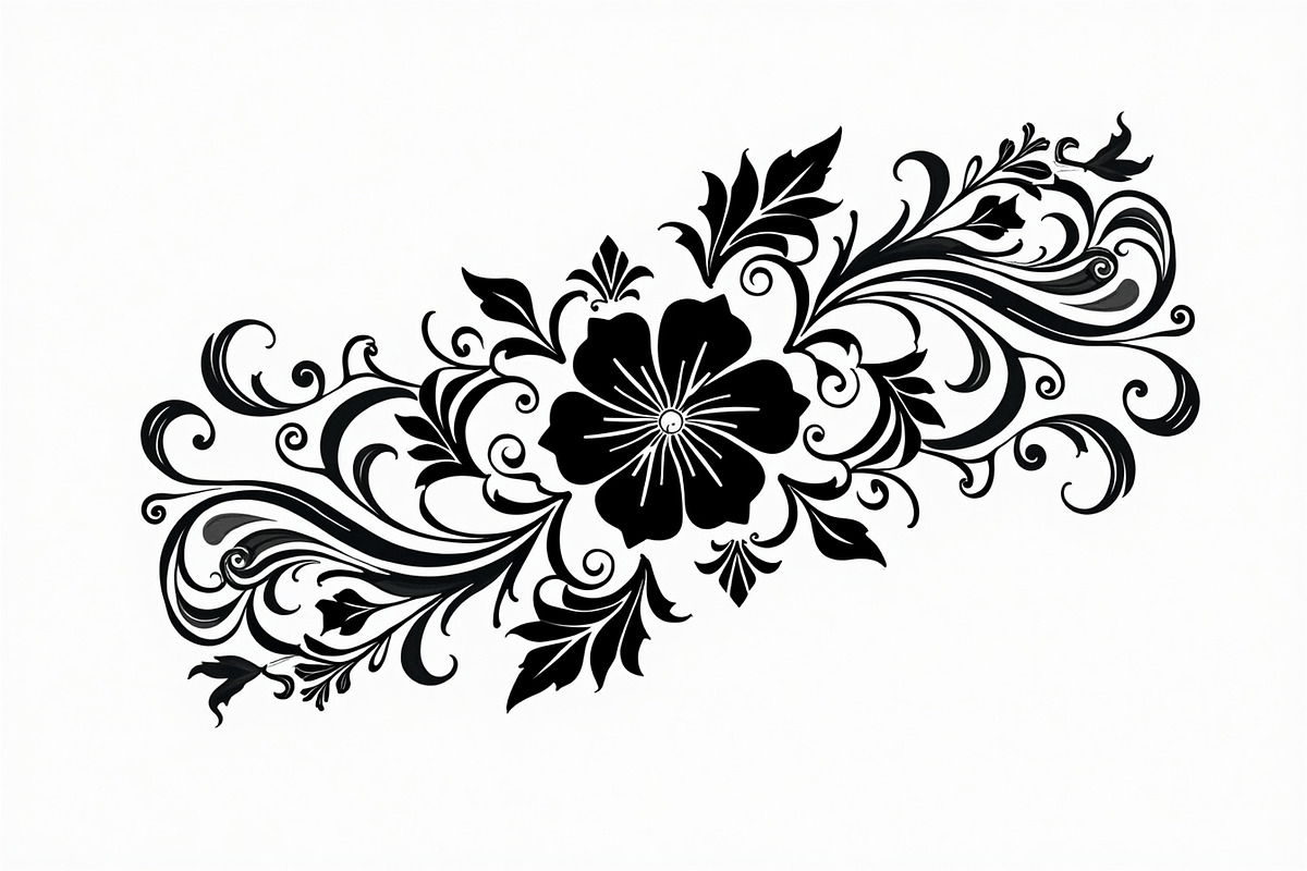 Elegant Floral Ornament Set, an Illustration by BIPLOB EXPERT (Photo 14 of 21)