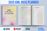 2025 Girl Boss Planner, a Print Template by Book2bees (Thumbnail 1 of 4)