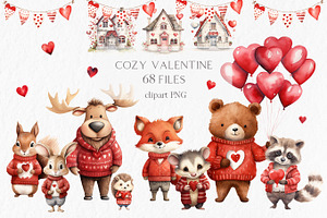 Valentines Day Woodland Animals