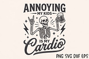 Annoying My Kids Is My Cardio SVG, a Seasonal Illustration by Rose Art (Thumbnail 7 of 8)