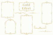 Baroque Flourish Borders, a Decorative Illustration by AW Studios (Thumbnail 5 of 12)