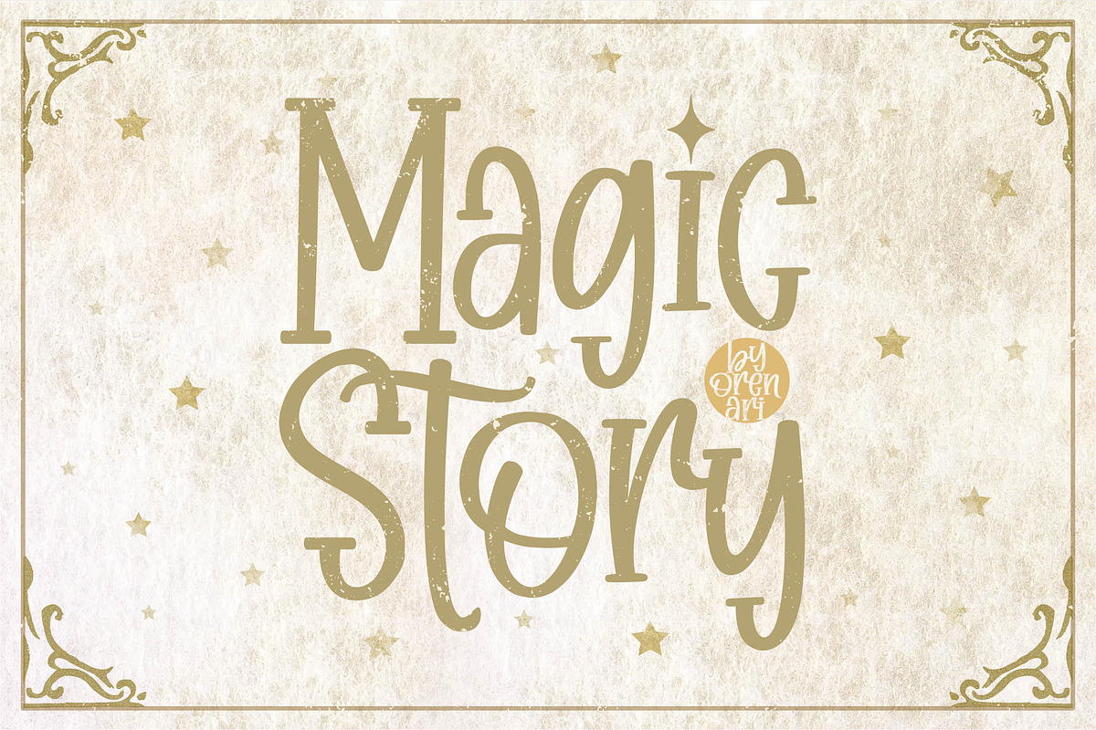 Magic Story, a Font by Orenari (Photo 1 of 8)
