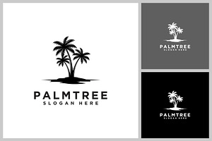 palm tree logo vector design, a Branding & Logo Template by quadrazo