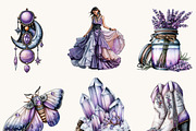 Gothic Western Fashion Clipart, a Person Illustration by BusyDaydesign (Thumbnail 5 of 9)