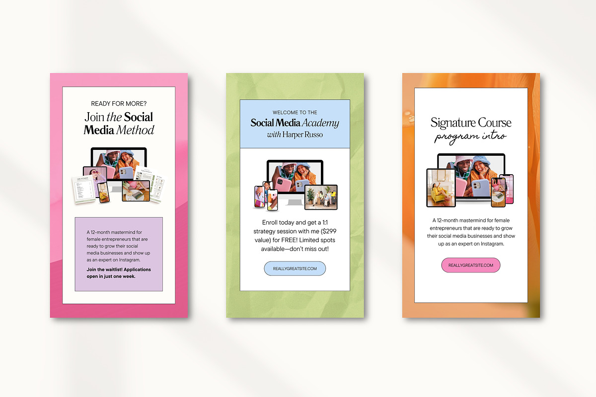 Instagram Story Templates Canva, a Social Media Template by Fallon Gerst (Photo 14 of 27)