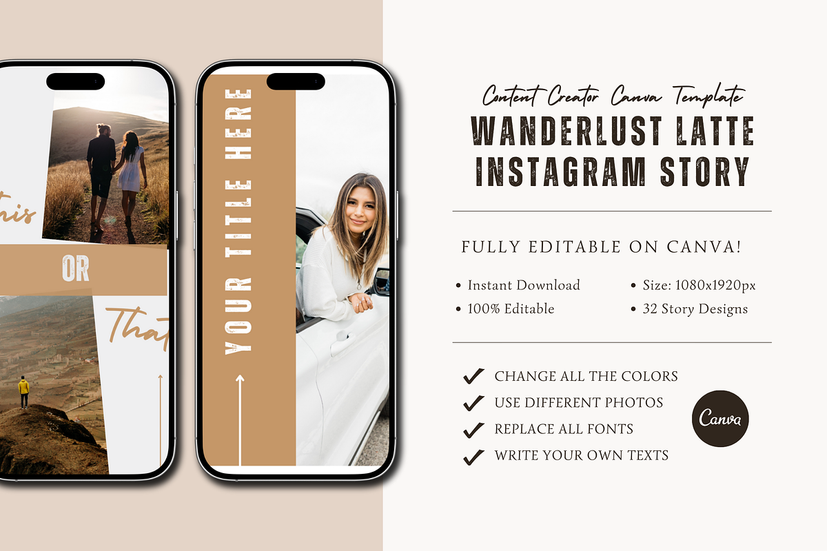 INSTAGRAM STORY CANVA TEMPLATE, a Social Media Template by The Little Lily Studio (Photo 5 of 5)